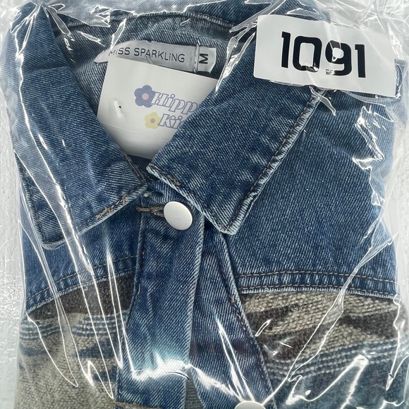 Montana Denim Jacket - Blue/Brown Sz. Med - Picture 8 of 8